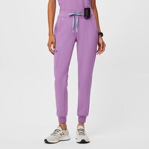 Figs High Waisted Zamora Scrub Pants Lavendar Dew Size Large